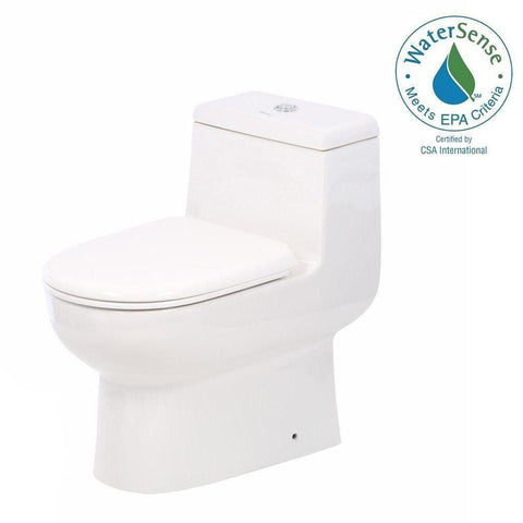 Image of Whitehaus Toilet Whitehaus Magic Dual Siphonic Flush One Piece Toilet WHMFL3351-EB