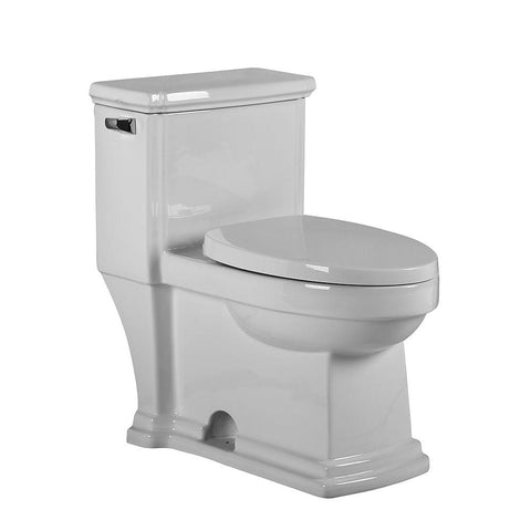 Image of Whitehaus Toilet Whitehaus Magic Flush Eco-Friendly One Piece Single Flush Toilet With Elongated Bowl WHMFL221-EB